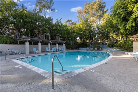 Community pool terrace
