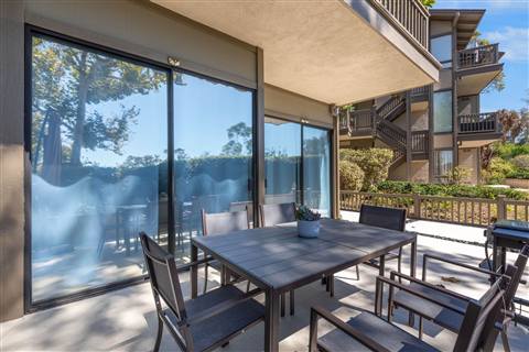 Outdoor dining · window view