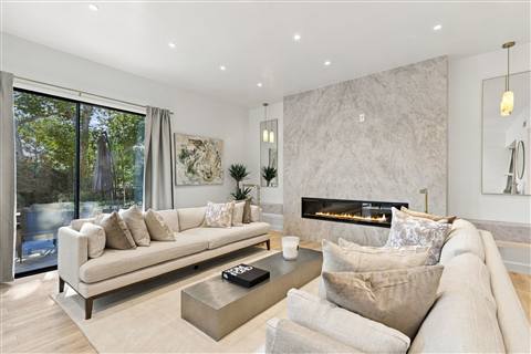 Living room · garden view
